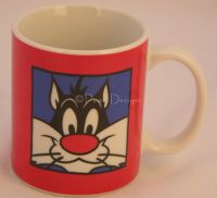 Warner Bros SYLVESTER THE CAT Coffee Mug 1991
